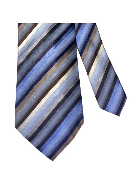 Kenneth Cole Reaction Other - Kenneth Cole Reaction Designer Striped Tie Blue Gray Black Copper Gold (3/$15)